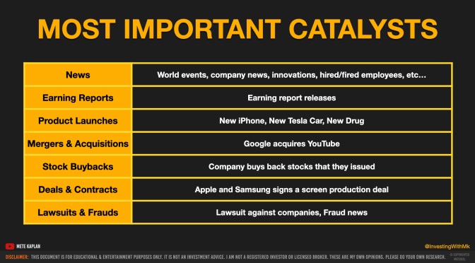 Trading Tips – Catalysts